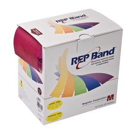 REP Band, Bulk Latex-Free Resistance Band, Level: Extra Heavy, Plum, 4 Inches x 50 Yard Roll, (85135)