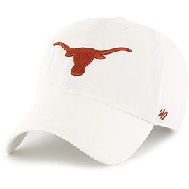 47 Texas Longhorns Clean Up Adjustable Strapback White 'unisex-adult Hat