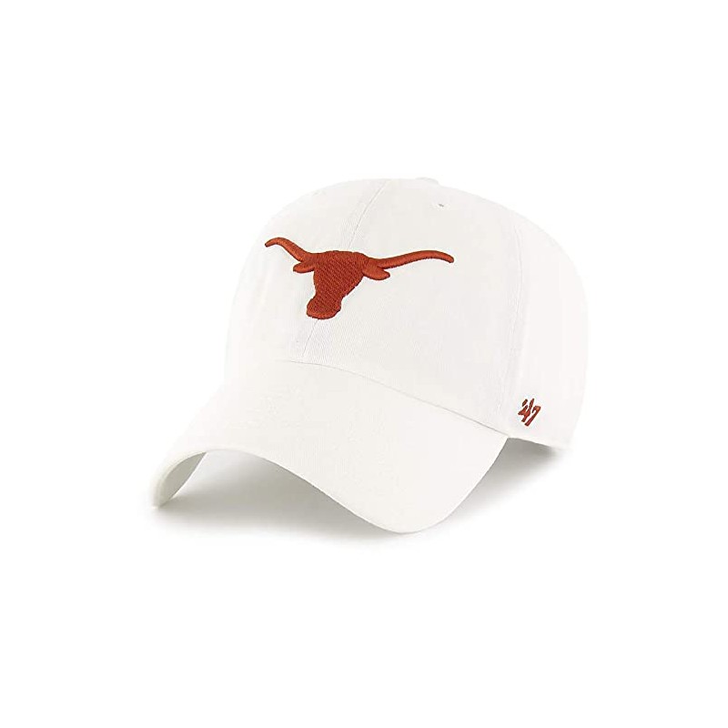 47 Texas Longhorns Clean Up Adjustable Strapback White 'unisex-adult Hat