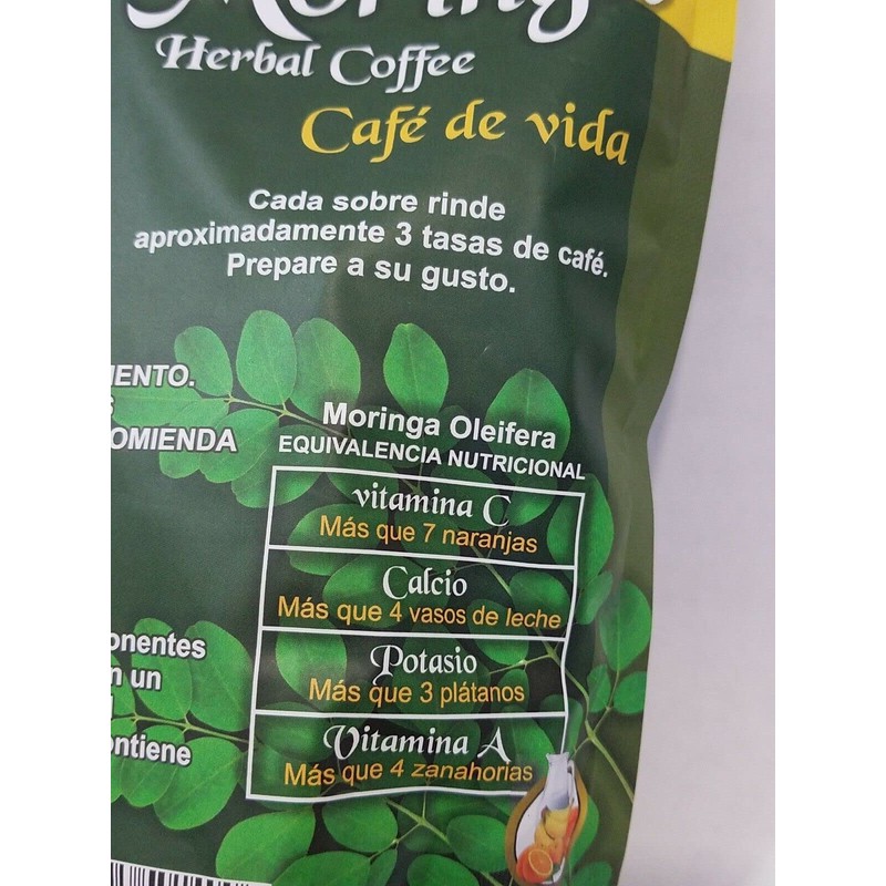 Mr. Botanic Moringa Herbal Coffee/ Moringa Cafe Herbal Vida 4n1