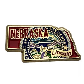 Nebraska State Of Capital Lincoln Hat lapel Pin AVA F1D31K