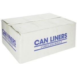 Spectrum C334016N HDPE Institutional Trash Can Liner, 33 gallon Capacity, 40" Length x 33" Width x 16 micron Thick, Natural (Case of 250)