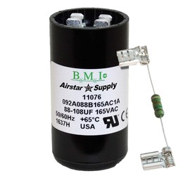 88-108 uF x 165 VAC - BMI/USA Start Capacitor # 092A088B165AC1A with Bleed Resistor