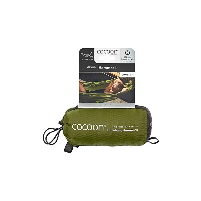 Cocoon 12550061 Ultra Light Hammock, Olive Green