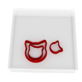 Mini/Tiny Cat Head Set of 3 Polymer Cutter 1.5CM + 2CM + 3CM Small Clay Jewelry Earring Making Craft Kit