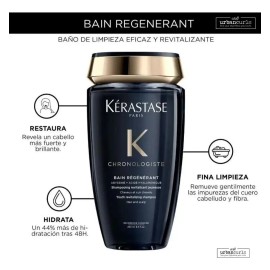 Kit Tratamiento para Todo Tipo de Cabello Shampoo y Mascarilla Kerastase Chronologiste con cido Hialurnico Vitamina E y Abisina Shampoo y Mascarilla  
