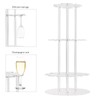 Laumffon Champagne Tower, Circle Acrylic Champagne Display Rack Stand with