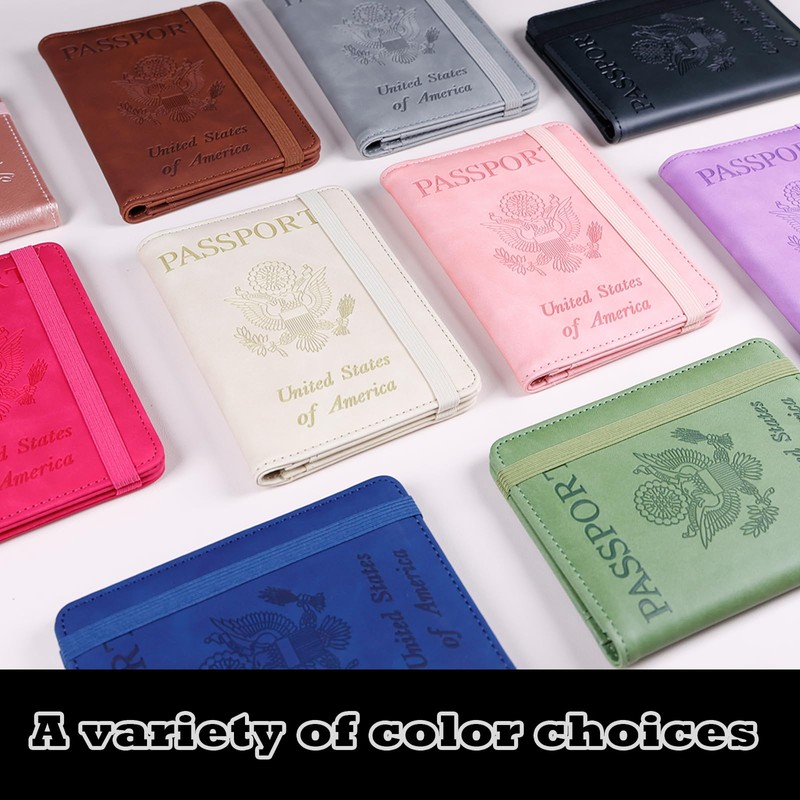 Passport Holder Cover Wallet Passport Protector Leather Card Case Travel