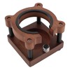 Bear-shaped coffee filter holder made of wood, sturdy tamper stand