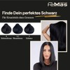 FemMas Haarfarbe Schwarz Intensiv 1.0 I Professionelle Creme Haarfarbe mit