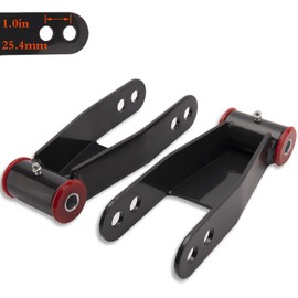 2" Rear Drop Lowering Shackle - 2 Inch Drop Shackles for Silverado 1500 Sierra 1500 1988-2019, Chevy and GMC C1500 C2500 1988-1998 Replaces # 410520