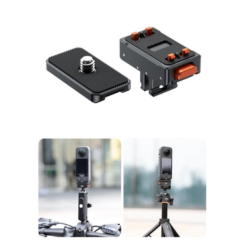 Coyktonty Quick Release Mount for INSTA360 Ace Pro/Ace/ONE X3/ONE X2/Gopro