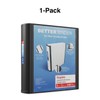 Staples Heavy-Duty 2-Inch D-Ring Binder, Black – Large Capacity 3-Ring