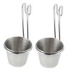 CIYODO 2 Pcs Stainless Steel Sauce Cups Sauce Storage Containers