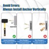 Self Drilling Drywall Anchors with Screws Kit - 100 Pcs