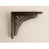 Antique Brass Sunrise Shelf Brackets | Heavy Duty Brackets for