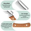 Multi-Functional Vegetable Peeler for Kitchen, Zero Snag Wooden Kitchen Tool,