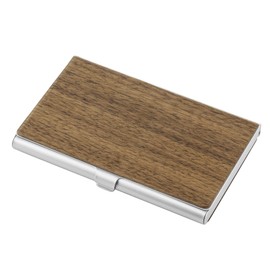 Faletony Wooden Business Card Holder, Business Card Holder for Men and Women, Business Card Case, Thin Business Card, Simple Creative Card Box (Walnut Wood), wood-coloured, Stylish