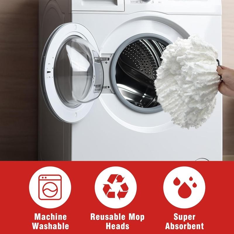 ONLY FIT for 1-TANK System) Mop Replace Head 3 Pack