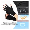 Guantes Para Manicure Protección Contra Uv (1 Par) Negro