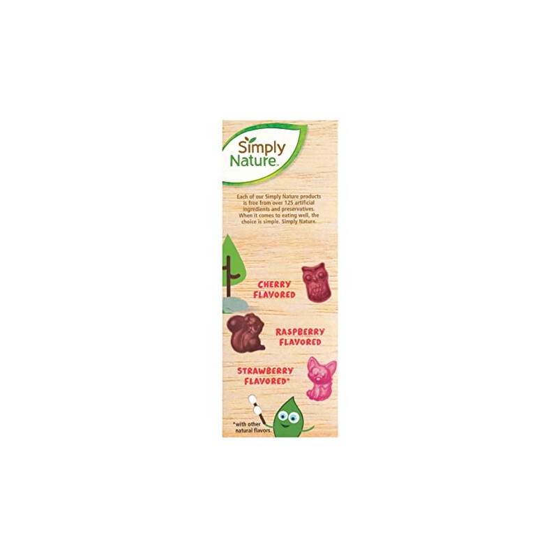 Simply Nature Organic Mixed Berry Fruit Snacks, 9.6 oz (Pack
