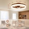 VOLISUN Farmhouse Ceiling Fans with Lights and Remote, 19.7in Low
