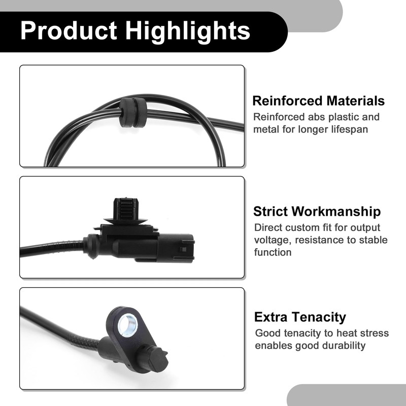 Partuto ABS Wheel Speed Sensor Rear Left or Rear Right