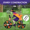 Bike Spinner Witch 20" – Spooky Halloween Design, Weather-Resistant Outdoor