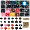 1040 PCS Colorful Plastic Safety Eyes and Noses with Washer Multiple Sizes Doll Eyes Amigurumi Eyes Teddy Bear Eyes for Doll, Plush Animal and Teddy Bear Craft Making