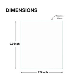 Egofine 8x10 Heat-Strengthened Glass Replacement for Picture Frame (Crystal Clear, 2 Pack), Replacement Glass for 8 by 10 Photo Frame, Semi-Tempered Glass Cover Sheet