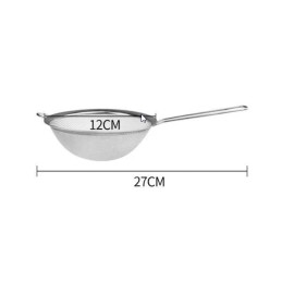 For Cuisinart, For De'Longhi, For Nespresso 3Pk 12Cms Stainless Steel Wire Mesh Sieve Strainer filter Tea Coffee Chai flour