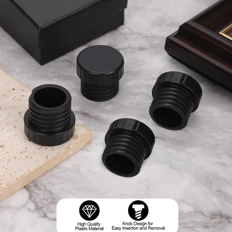4pcs Light Socket Safety Caps Plugs, ID 0.75in OD 1.02in