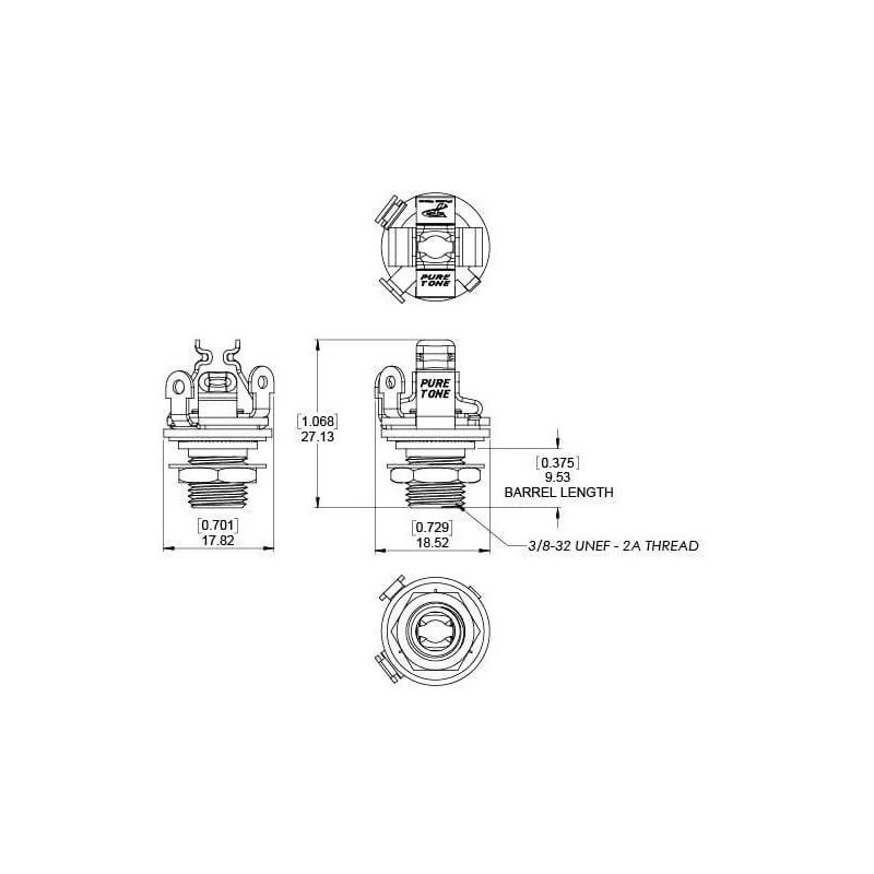Charlies Gear Custom Solderless Bass wiring harness -2 volume/2 tone