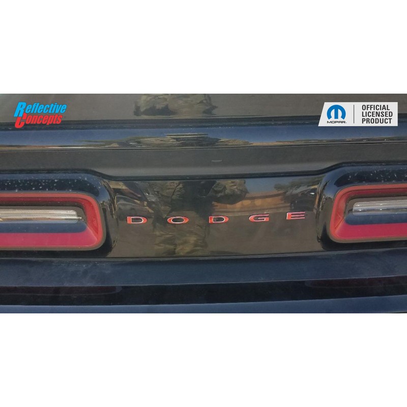 Rear Dodge Emblem Overlay Decal - Fits 2015-2023 Challenger -