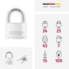 ABUS Titalium 64TI/45 Padlock - Cellar Lock with Special Aluminium