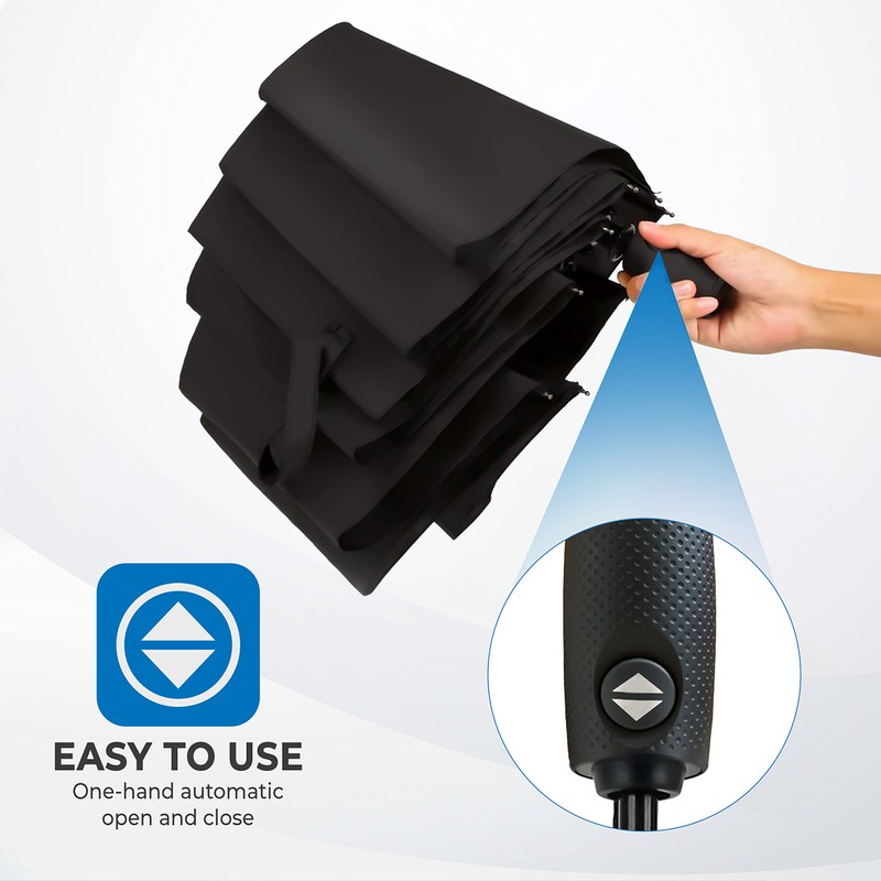 Braty Decorations Umbrella, Pocket Umbrella with Automatic Open/Close, Lightweight, Small