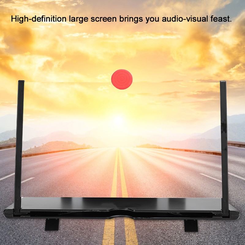 12'' 3D Phone Screen Magnifier HD Screen Amplifier PullOut Bracket