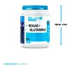 Amino Bcaas + Glutamina Blu-e 1kg 50 Serv Varios Sabores