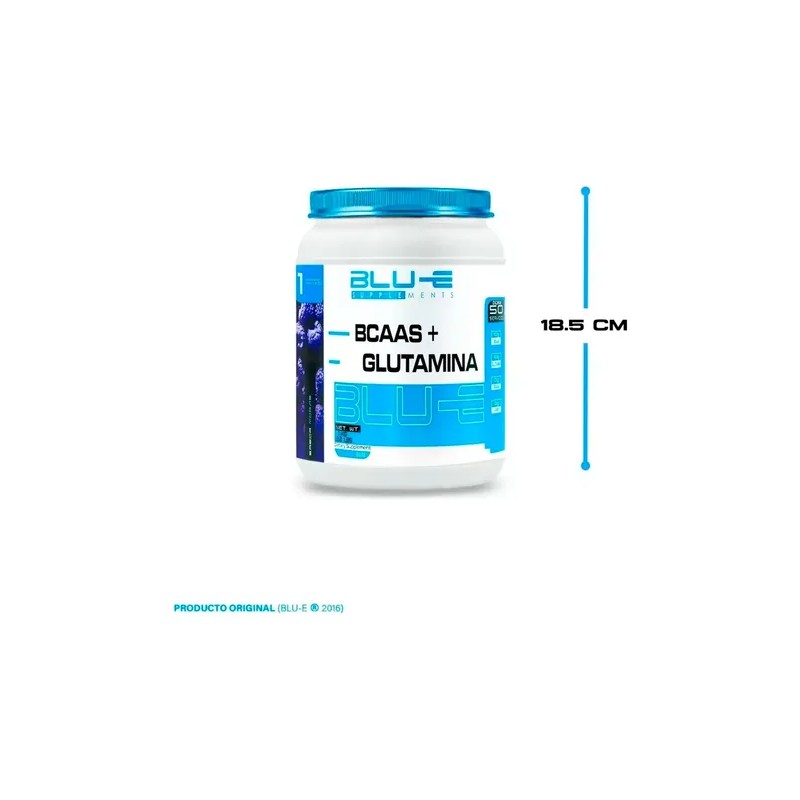 Amino Bcaas + Glutamina Blu-e 1kg 50 Serv Varios Sabores