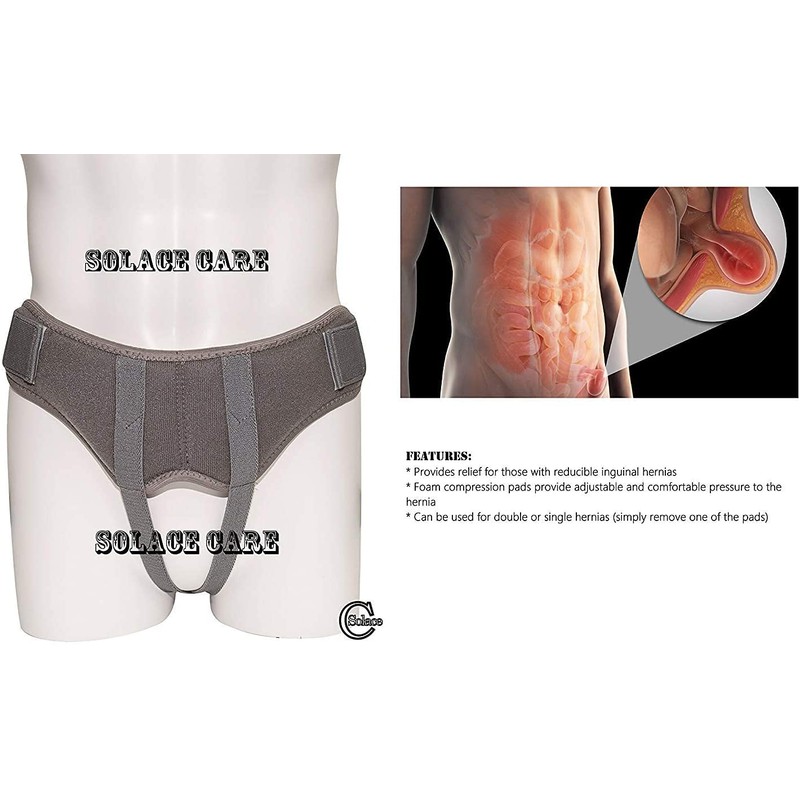 SC Professional Adjustable Soft Hernia Belt Support Truss Brace Reducible