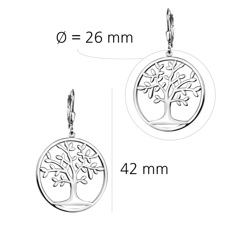 SOFIA MILANI - 20790 Women's Earrings 925 Silver Tree of