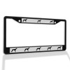 Fastasticdeals Metal Insert License Plate Frame Whippet Dog Silhouette Weatherproof