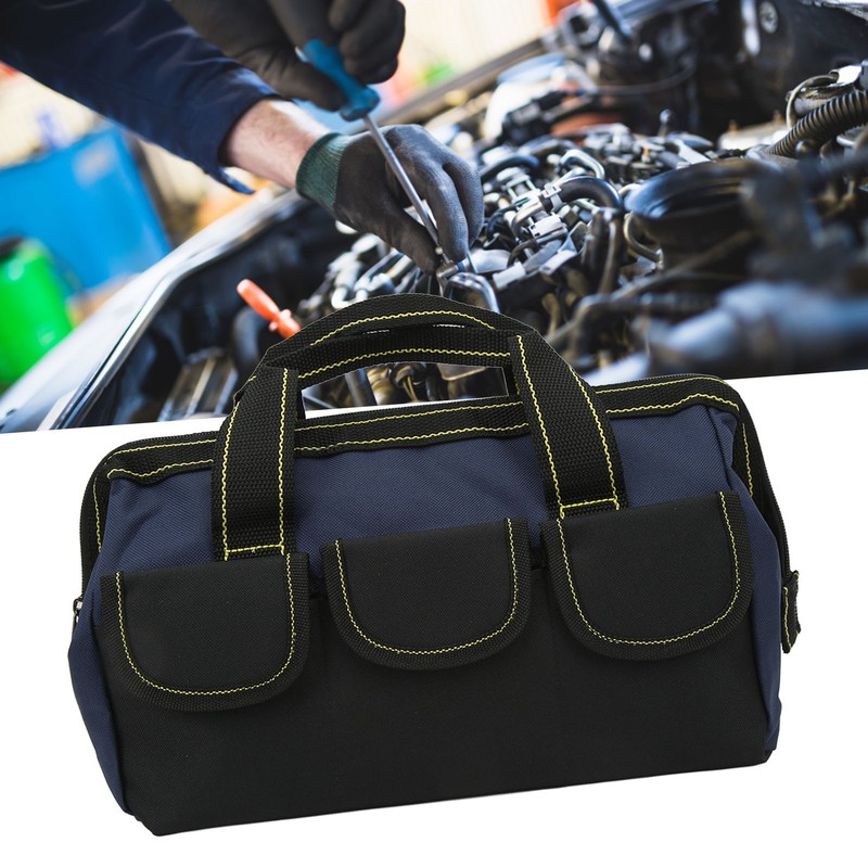 13in Tool Storage Bag Oxford Cloth Multifunctional Waterproof Wide Mouth