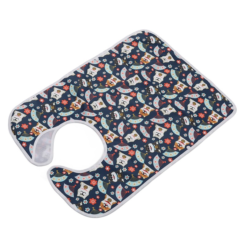 Eating Adults Bib Waterproof Reusable 3 Layers Washable Clothing Protector