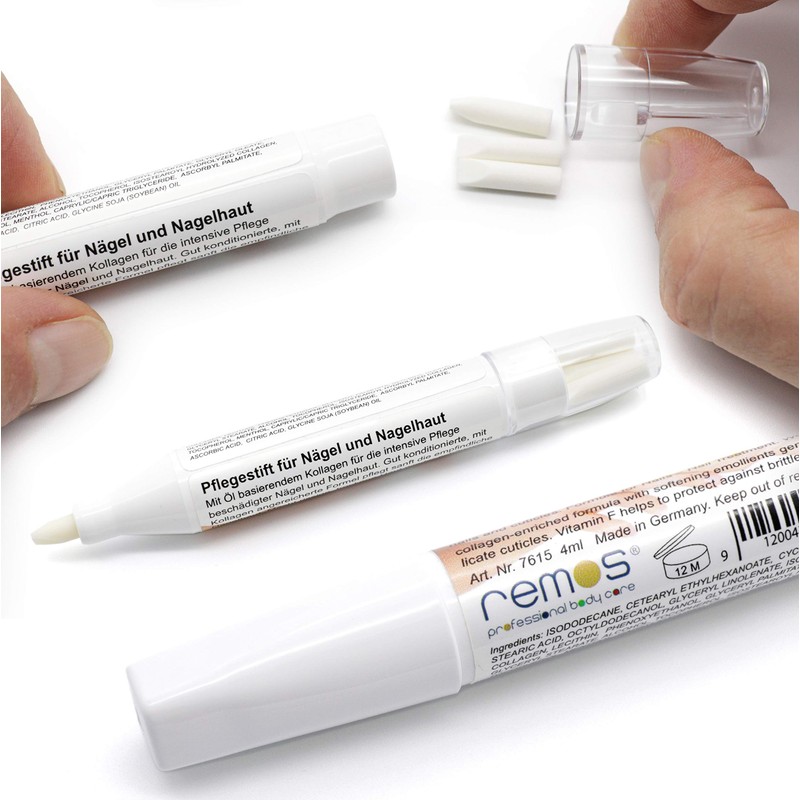 REMOS Cuticle Oil Pen with Collagen for Pushing Back &