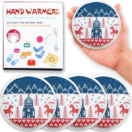 Reusable Snap Heat Pack, Hand Warmers Click, Hand Warmers Boil Click Heat Pocket Hand Warmer, Pouch Gel Hand Warmers for Camping for Outdoor, Indoor, Working, Studying(Hand Warmer - Elk)