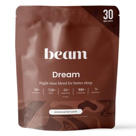 Beam Dream Sleep Powder, L-Theanine, Apigenin, Reishi and Magnesium, Third Party Tested Natural Sleep Aid & Sleep Supplement, Health and Wellness Gift, Natural Sleep Support, Non-GMO, 30 Servings