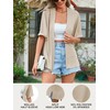 Famulily Open Front Half Sleeve Side Split Cardigans for Women,