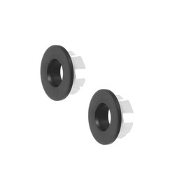 2 Pieces Sink Overflow Ring for Kitchen Bathroom Sink, Round Overflow Cover Overflow Cover, Insert in Hole Replacement Parts Sink Overflow Cap Replacement Part, 30mm (Black)