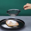 Black Fine Mesh Strainer 3 Piece Set, Black Flour Strainer